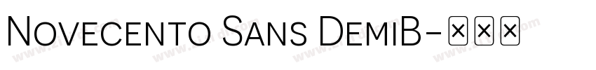 Novecento Sans DemiB字体转换